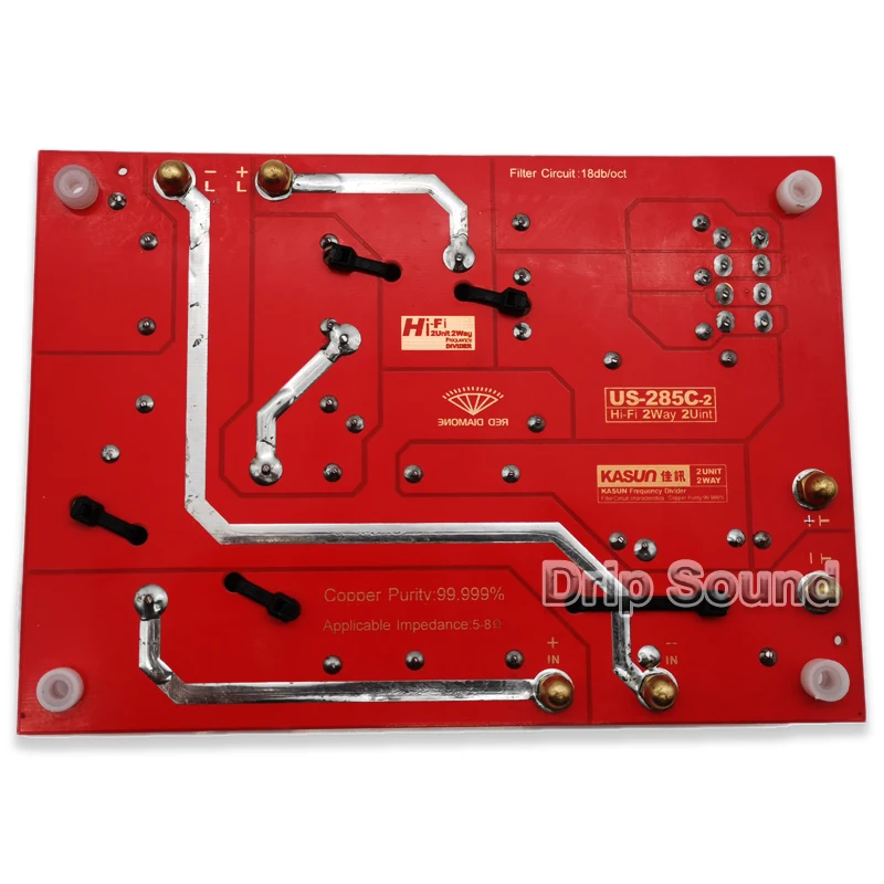 1 шт. KASUN US 285C 2 Way Unit 180W Hi Fi Audio Speaker кроссовер с делителем частоты фильтры|Аксессуары