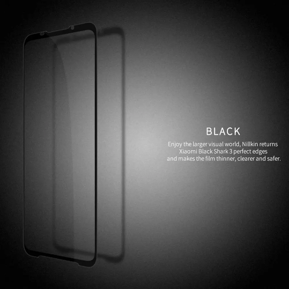 

Full Coverage Glass For xiaomi Black Shark 3 NILLKIN Amazing CP+ Pro Tempered Glass Screen Protector For xiaomi mi Black Shark3
