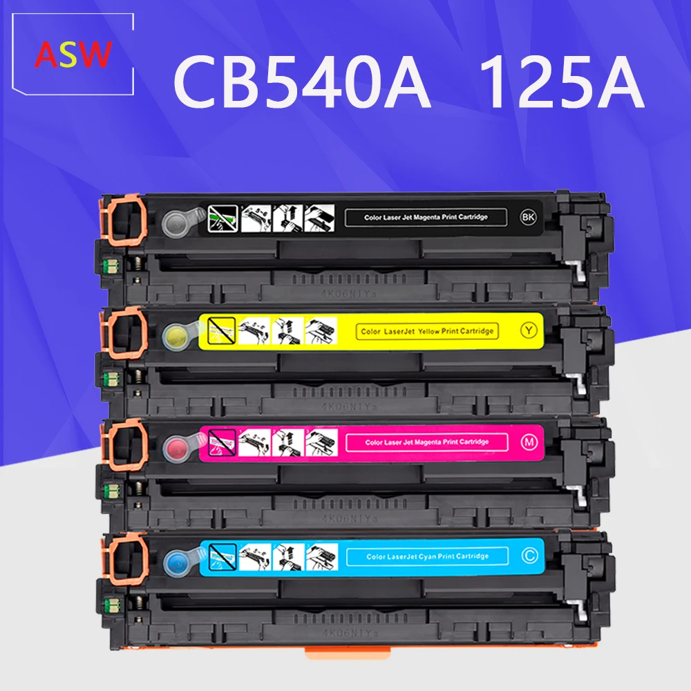 Совместимый картридж с тонером CB540A 540A CB541A CB542A CB543A 125A для принтера HP laserjet 1215 CP1215