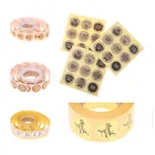 500 шт спасибо стикер s DIY торт печенье выпечки сердце уплотнения этикетки Подарочная коробка клейкая наклейка Скрапбукинг Kawaii канцелярские принадлежности