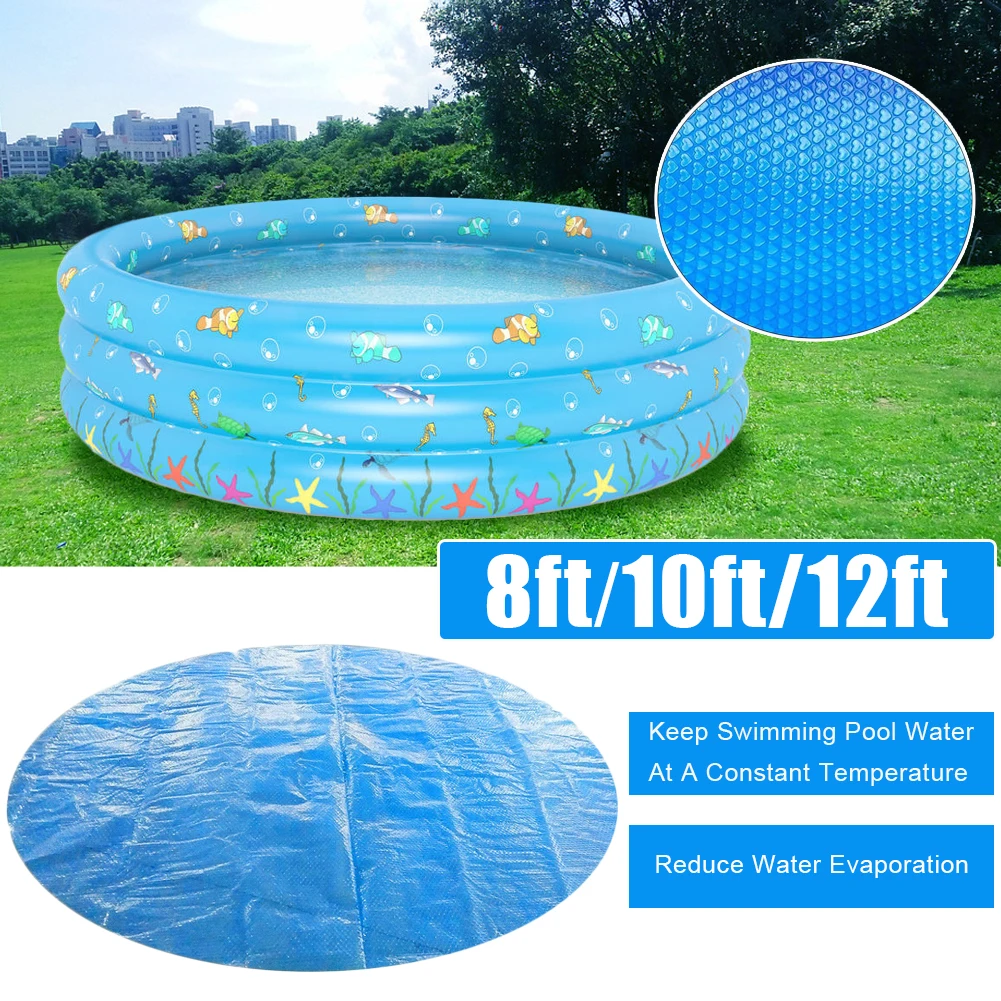 

Fit 8Ft/10Ft/12Ft Inflatable Swimming Pool Cover Dustproof and Rainproof Swimming Pool Insulation Film to Prevent Ultraviolet Ra