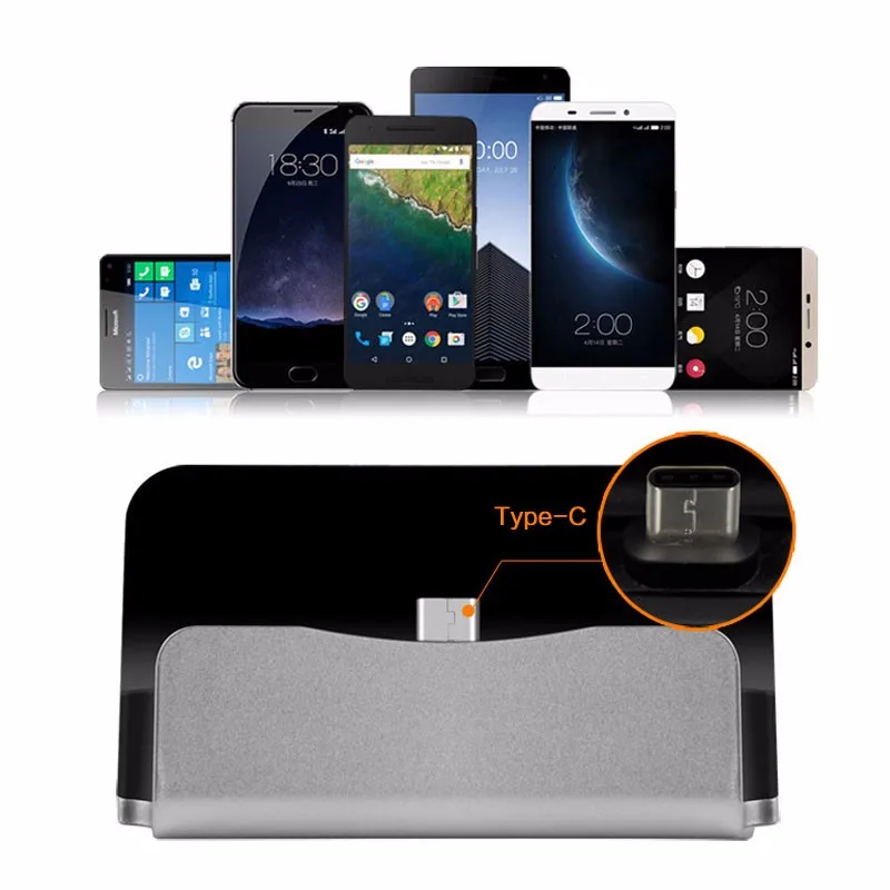 Док станция Usb C зарядная подставка Type для Huawei P20 P30 Pro Samsung Galaxy S8 S9 S10 Plus Xiaomi док