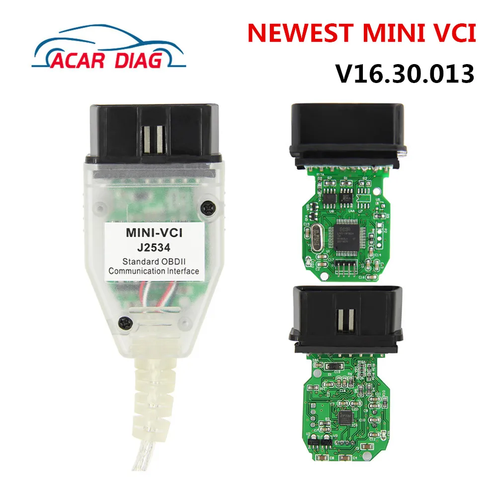 Мини VCI кабель V16.30.013 TIS Techstream OBD2 интерфейс сканера с 17/22 контактами Φ J2534 FT232RL