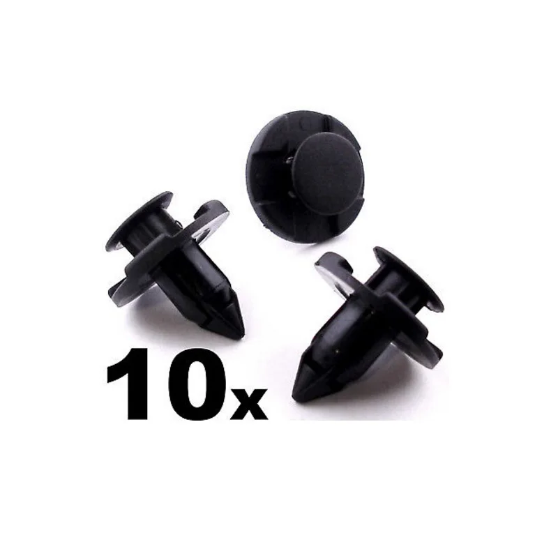 

10x For Mitsubishi Plastic Rivet Trim Clips for Bumpers Splashguards Wheelarch Liner