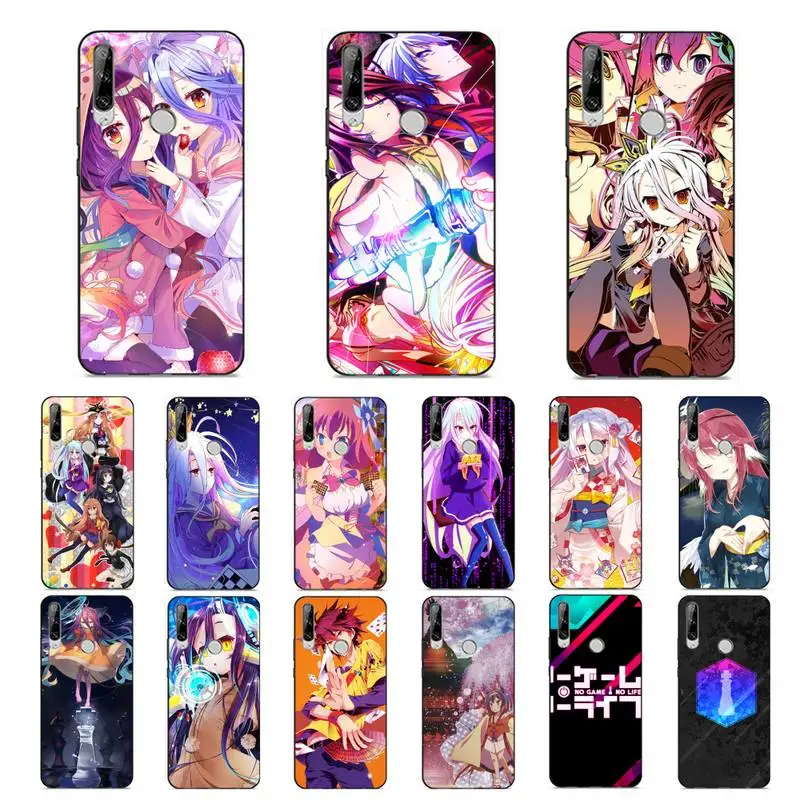 

MaiYaCa Game NO Life Anime Phone Case for Huawei Y 6 9 7 5 8s prime 2019 2018 enjoy 7 plus