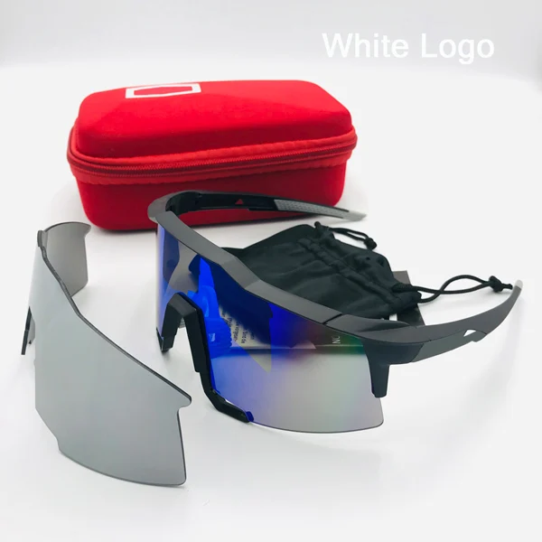 Уличные 3 объектива спортивные велосипедные очки UV400 Mtb гоночные горные шоссейные велосипедные очки велосипедные солнцезащитные очки для бега Верховая езда - Цвет: 2 Lens Not Polarized