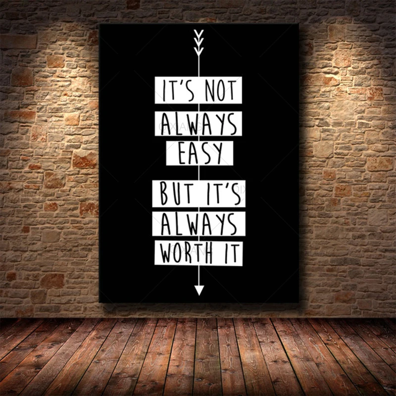 HD Печать на холсте искусство вдохновляющие успехи Цитата мотивационные цитаты