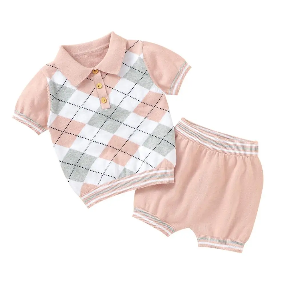 

Summer Baby Short Sleeves Clothes Sets Fashion Tops + Pants Toddler Boys Girls Outfits Suits 2pcs Newborn Infant Clothing 0-18M
