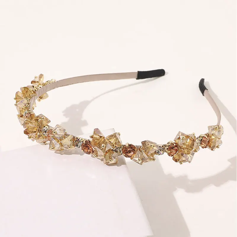 

2021 Fashion Shiny Luxury Rhinestone Crystal Hair Band For Women Head bands Girl Hair Hoop Fashion Hair Accessories Headwear
