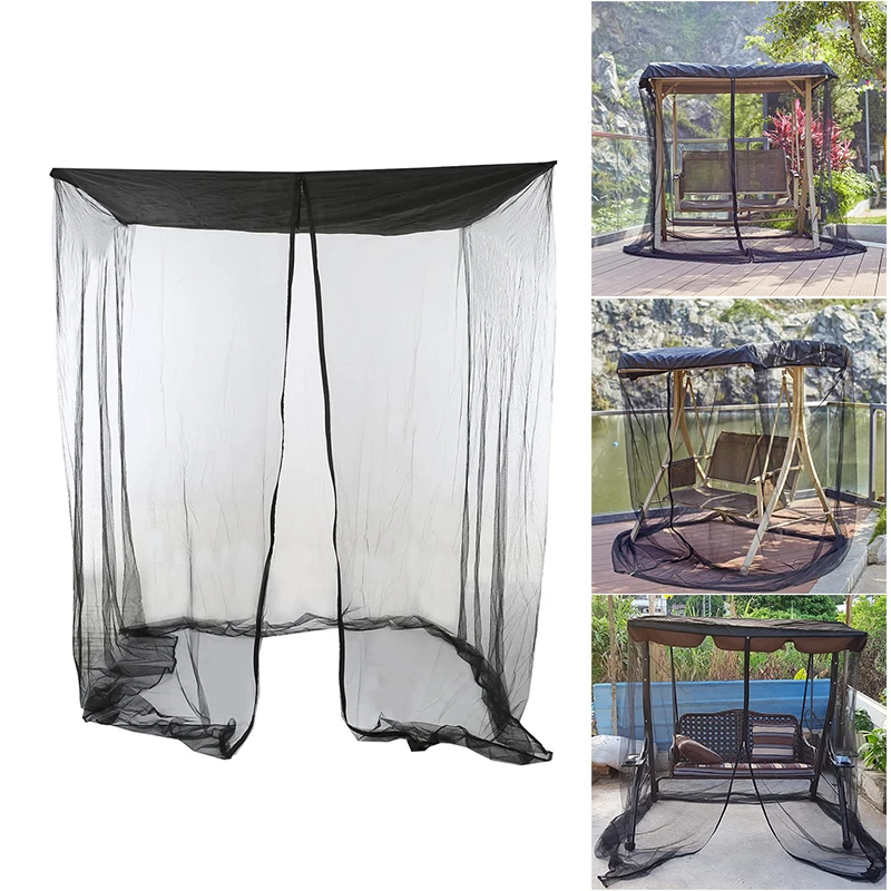 

Outdoor Swing Net Cover Portable Polyester Mesh with Zipper Opening and Roof Waterproof Tent for Garden Courtyard OCT998