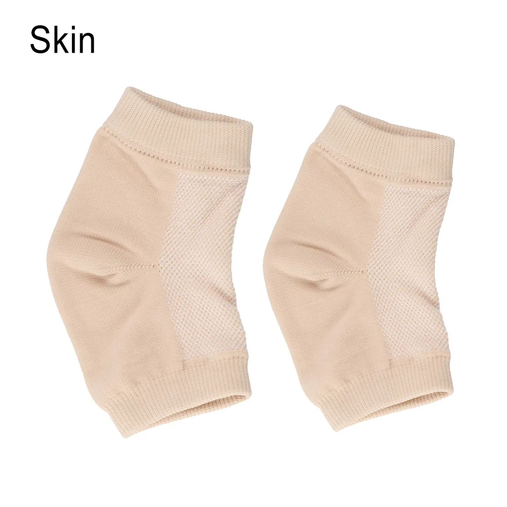 skin 1 пара гелевых носков унисекс для пятки увлажнение, спа-носки Защита ног инструменты для ухода за кожей отшелушивающие гладкие анти-сухие трещины обветренные - Цвет: skin