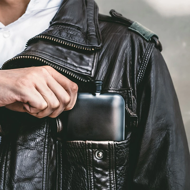 BIUBIUTUA Pocket 6 унций фляжка с бесплатной воронкой из нержавеющей стали герметичные фляжки для алкоголя виски подарок для мужчин