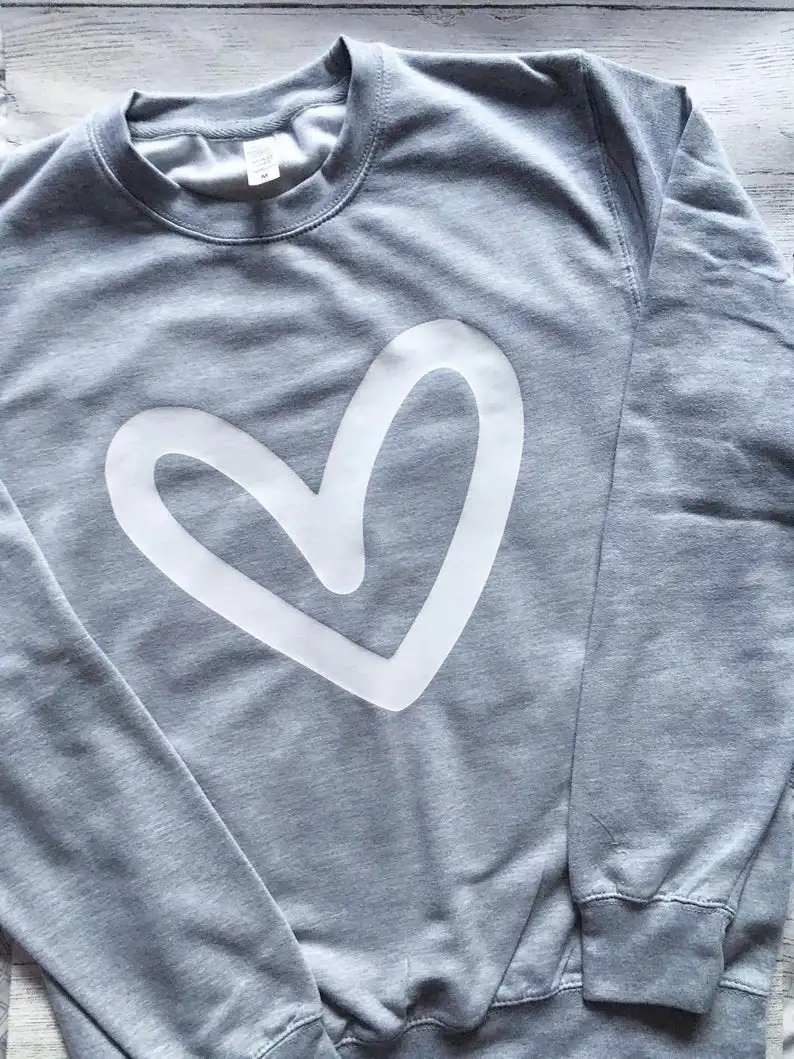 

Sugarbaby New Arrival Love Heart Sweatshirt Jumper Cute Jumper Ladies Sweatshirt Love Jumper Women Fashion Sweatshirt Drop Ship