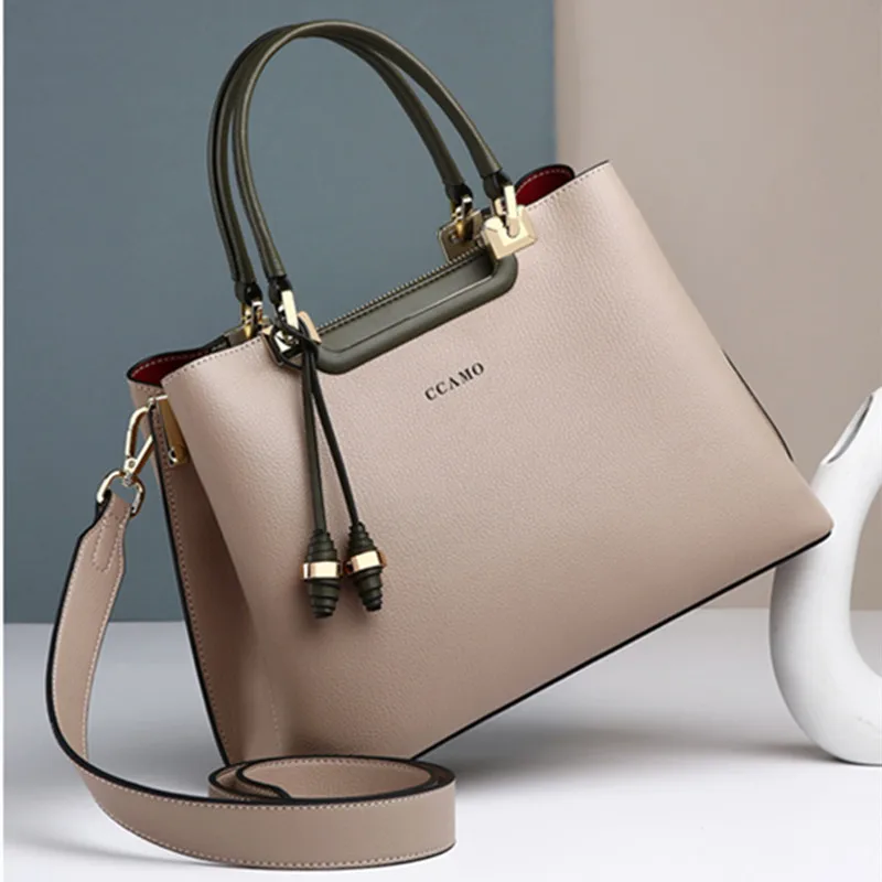 

Bags for Women 2021 New Fashion Leather Handbags Ladies Large-capacity All-match Simple One-shoulder Diagonal Bag Sac Luxe Femme