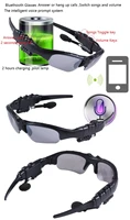 multifunctional usb charge smart sport bluetooth headset sunglasses stereo ultraviolet proof extension type glasses