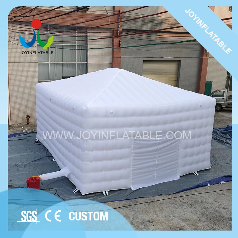 للبيع خيمة مخصصة بشكل مكعب مع إضاءة LED, قابلة للنفخ مع جهاز تحكم عن بعد