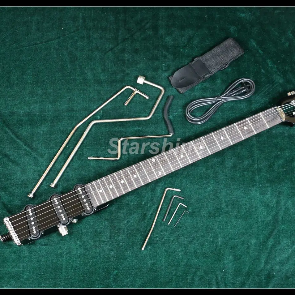 

Ministar Caster Electric Guitar V-BN8 Black Color Good Quality Hardware