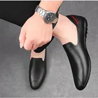 Мужские мягкие кроссовки для вождения, обувь из натуральной искусственной кожи для мужчин, мужские кроссовки ручной работы, слипоны на плоской подошве, мужская обувь