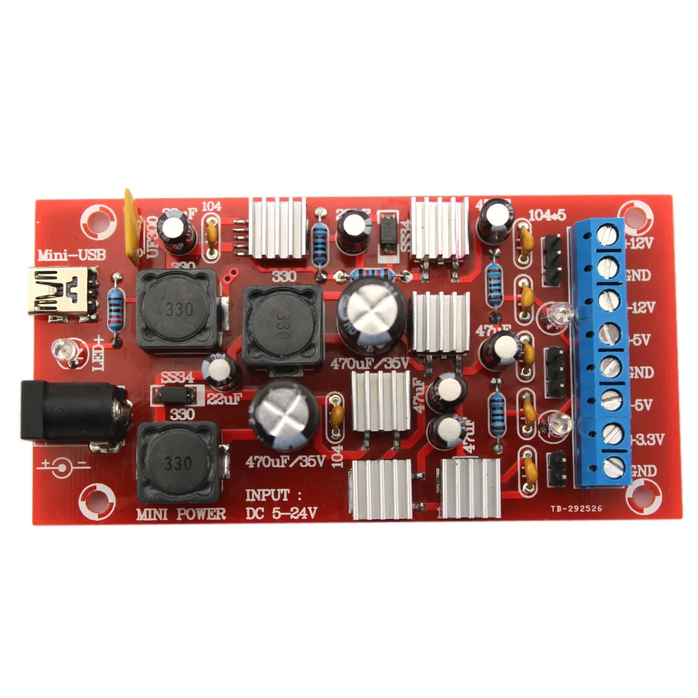Новое поступление DIY Блок питания USB Boost с одним поворотом Двойной линейный