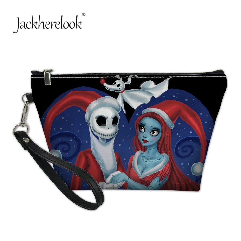 Jackherelook Кошмар перед Рождеством косметичка с принтом для леди мультфильм компаньон макияж сумки косметичка подарок на Хэллоуин - Цвет: H7373Z8