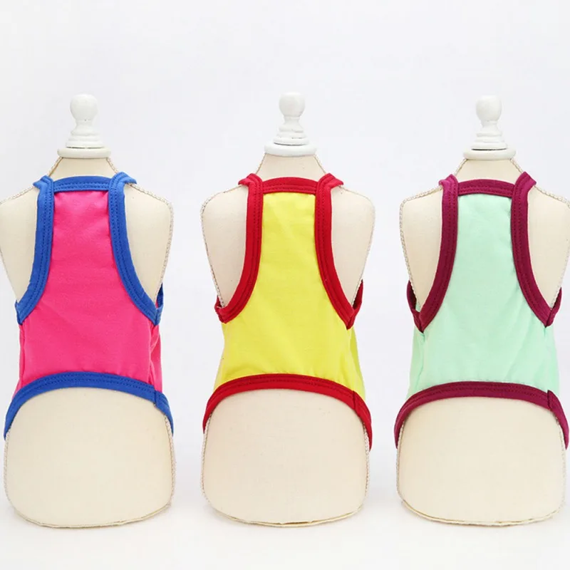 

Summer Dog Clothes Cartoon Cat T-Shirt Clothing Sleeveless Pet Vests For Small Medium Dogs Chihuahua Pet Outfits