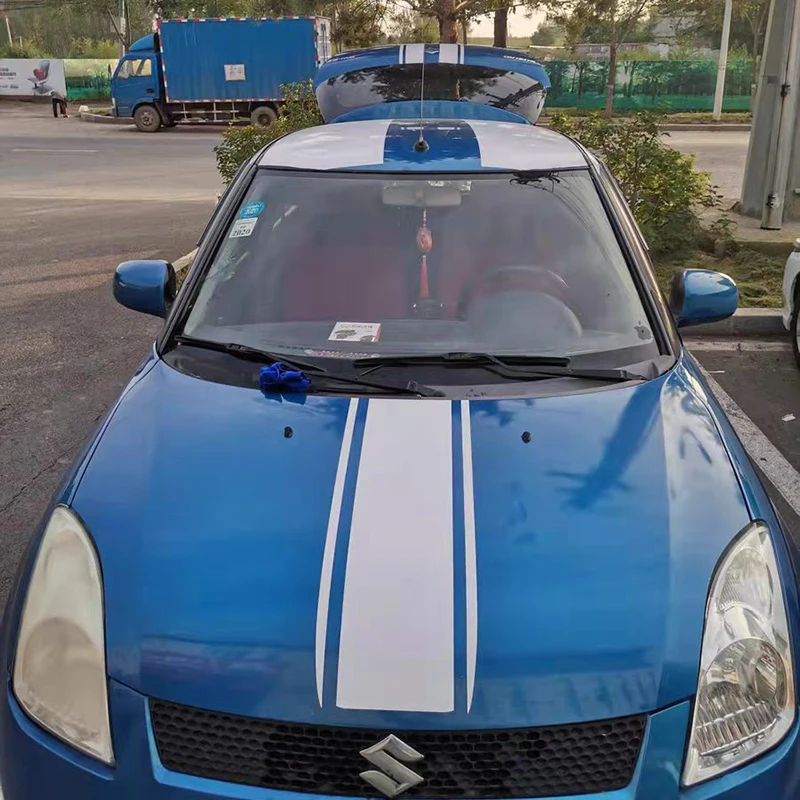 Наклейки для автомобиля Car Styling Line Stripes на капот и грузовик из винила с вырезом для Ford Focus 2 / BMW MINI.
