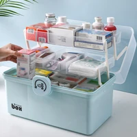32 layer portable first aid kit storage box plastic tier medicine boxes multi functional family emergency box medicine cabinet