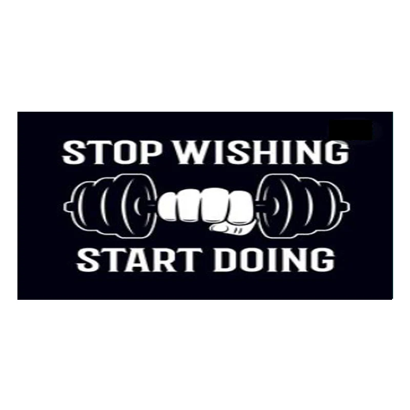 

Funny Stop Wishing Start Doing Gym Sport Towel for Adult Man Woman Bodybuilding Workout Quote Training Fitness Face Body Towels