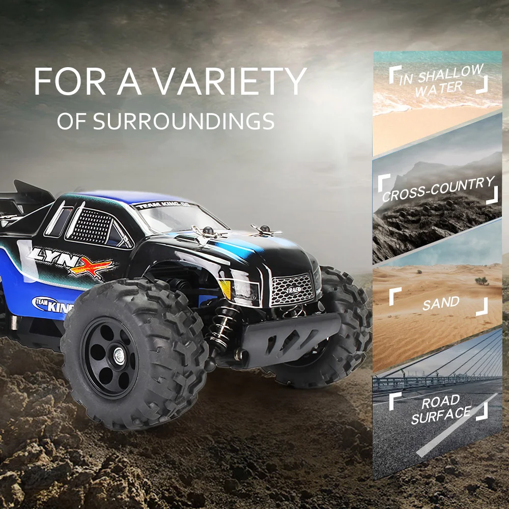 

S600 1/22 2.4G 3.7V 850mAh 30KM/h 4WD Remote Control High Speed Pickup RC Car