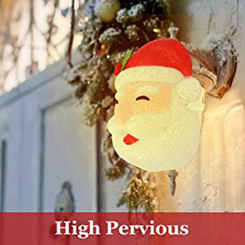 Promotion 2PCS Christmas Porch Light Cover Santa Covers Outdoor Decorations Lampshade |