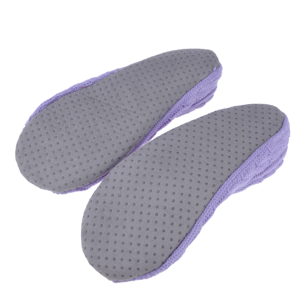 

Bow Anti-skid Sole Socks Women Floor Slippers Indoor Knitted Casual Winter