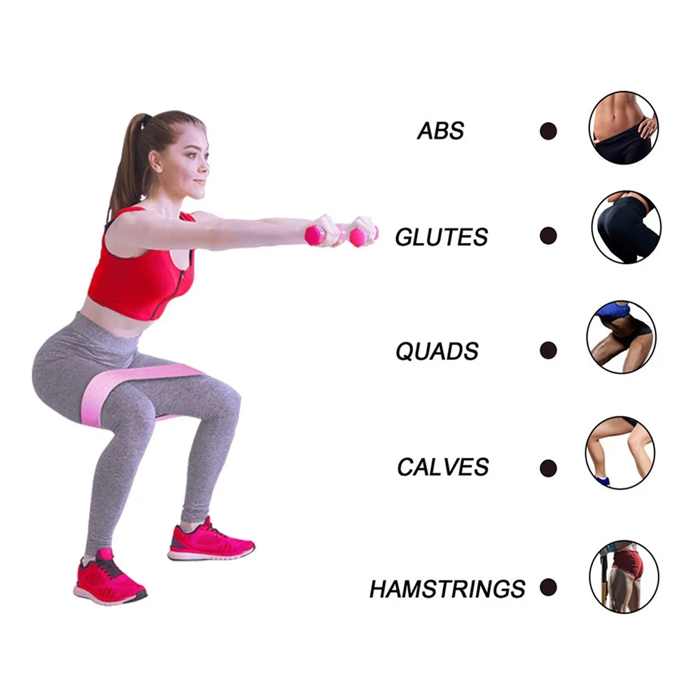 

Yoga Expander Workout Fitness Equipment Resistance Thigh Rubber Bands Sport Exercise Machine Home Gym Fitness Loops Elastic Band