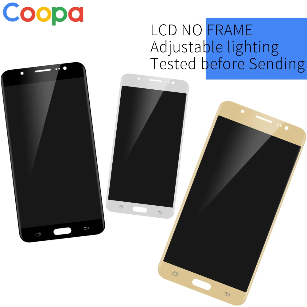100% AAA 5 6 дюймов для Samsung Galaxy J7 2016 J710 J710F J710M ЖК дисплей сенсорный экран дигитайзер