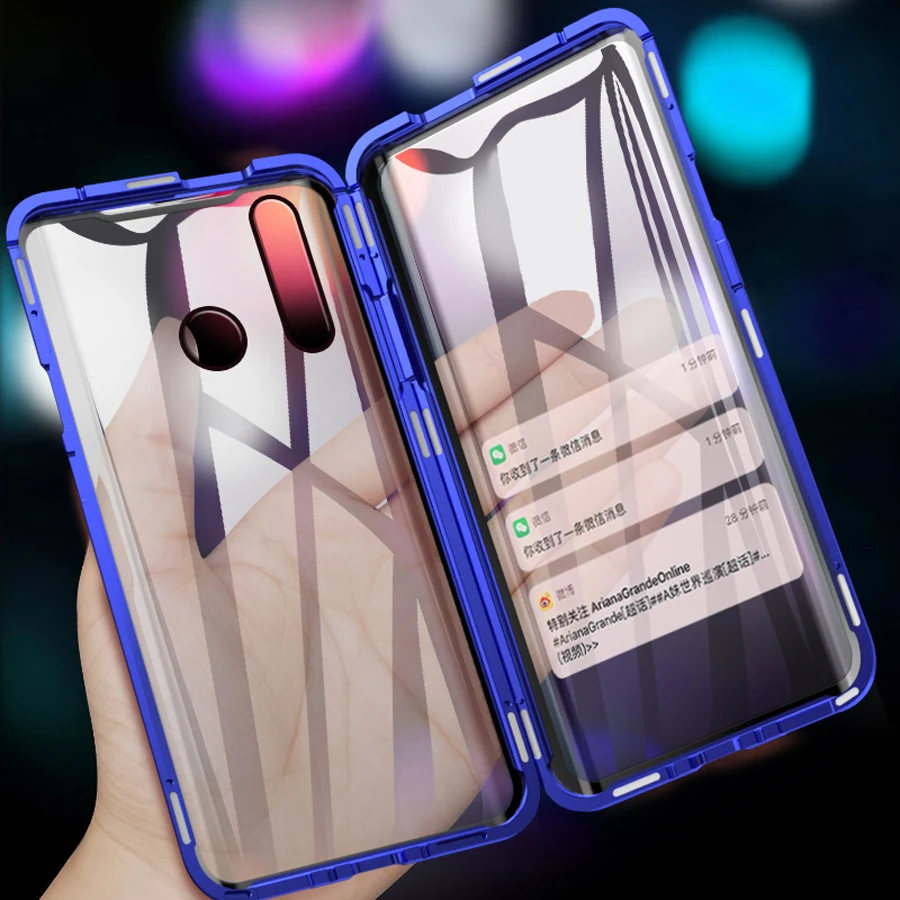 Магнитный чехол с передней и задней стеклами для Huawei Y9 Prime 2019 телефона P Smart Z |