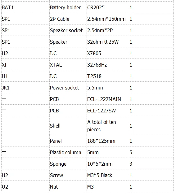 ECL-1227 0,5 дюймов красный зеленый синий DIY электронные часы DIY Набор Календарь Температура английская панель дисплей DIY электронные часы