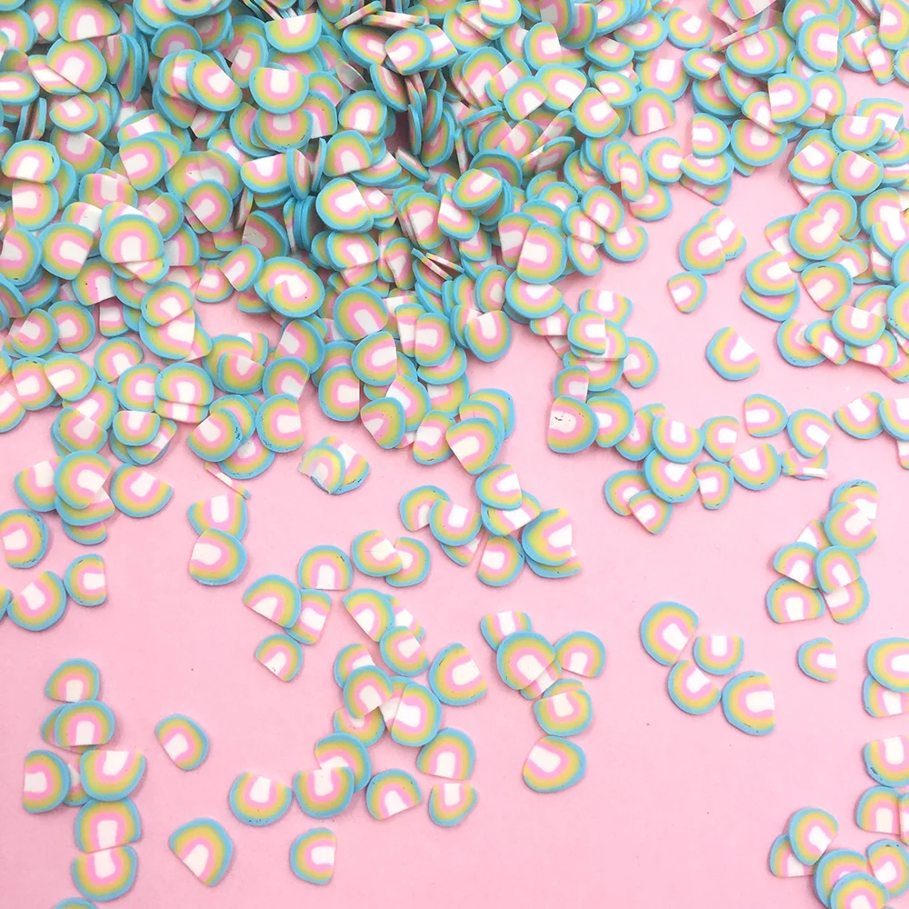 Полимерная Радужная мягкая глина 50 г полимерная для рукоделия сделай сам