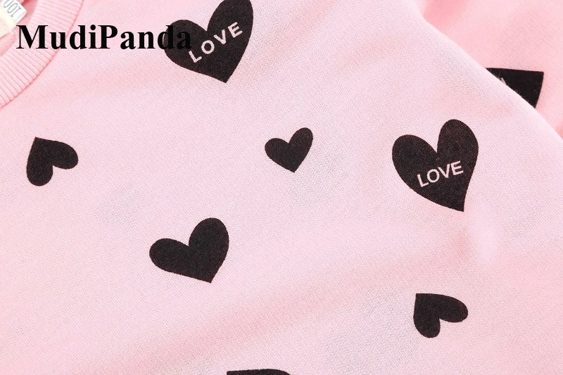 

2021 Toddler Girls Clothes Set Kids Spring Autumn Sweatershirt+Pants Letter Printed Outfits Sport Suit Children Clothing Set