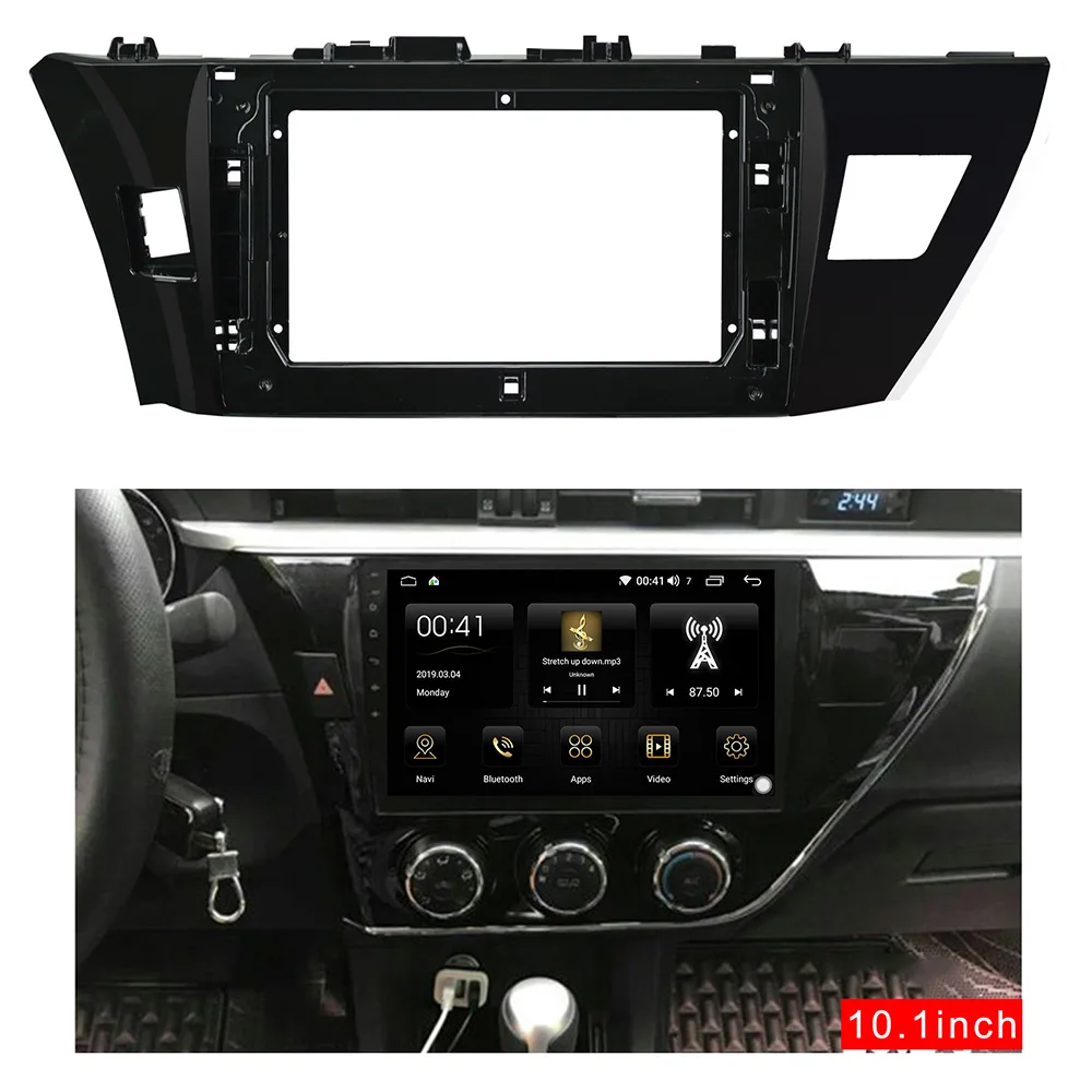 LEXXSON 10 1 дюймовая Автомобильная панель для TOYOTA Corolla Altis 2014 2016 2Din Fascia аудио фитинги
