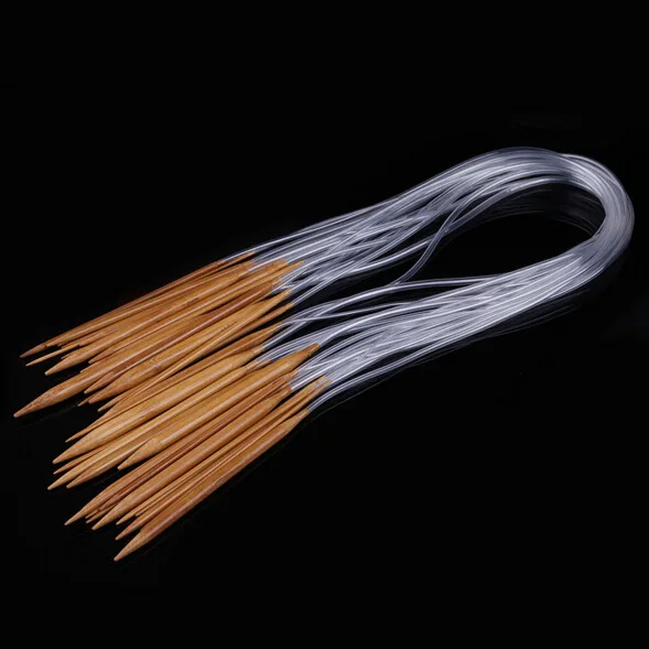 Круглые спицы для вязания DIY длиной 60 см 2 0 мм 5 75 3 25 5-10 Гладкие Бамбуковые Спицы