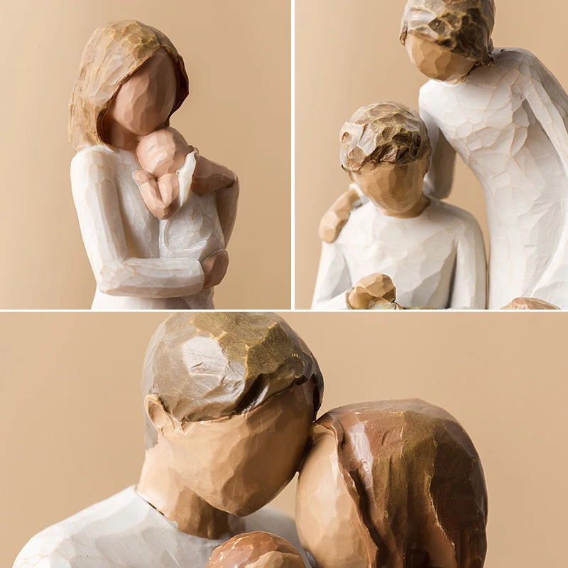 

Acessorios de decoracao para casa moderna resina personagem estatuetas em miniatura amor presente decoracao de mesa memorial
