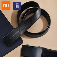 xiaomi youpin qimian mens belt nappa first layer leather casual business fashion automatic buckle belt mirror
