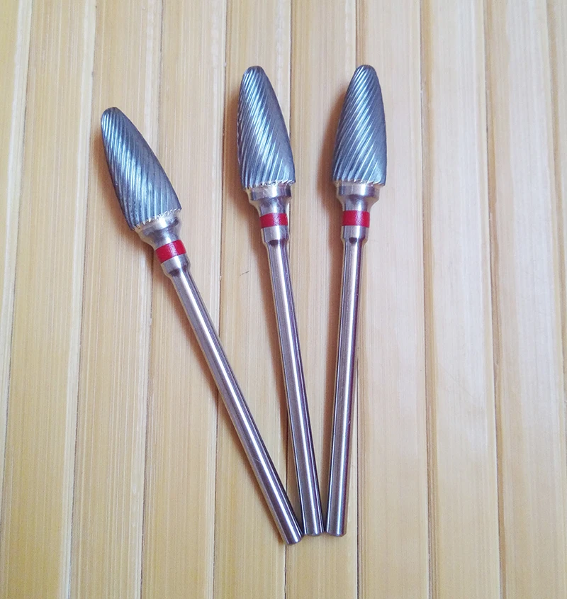 10 шт. спиральные Серебристые насадки для маникюра шлифовальный наконечник