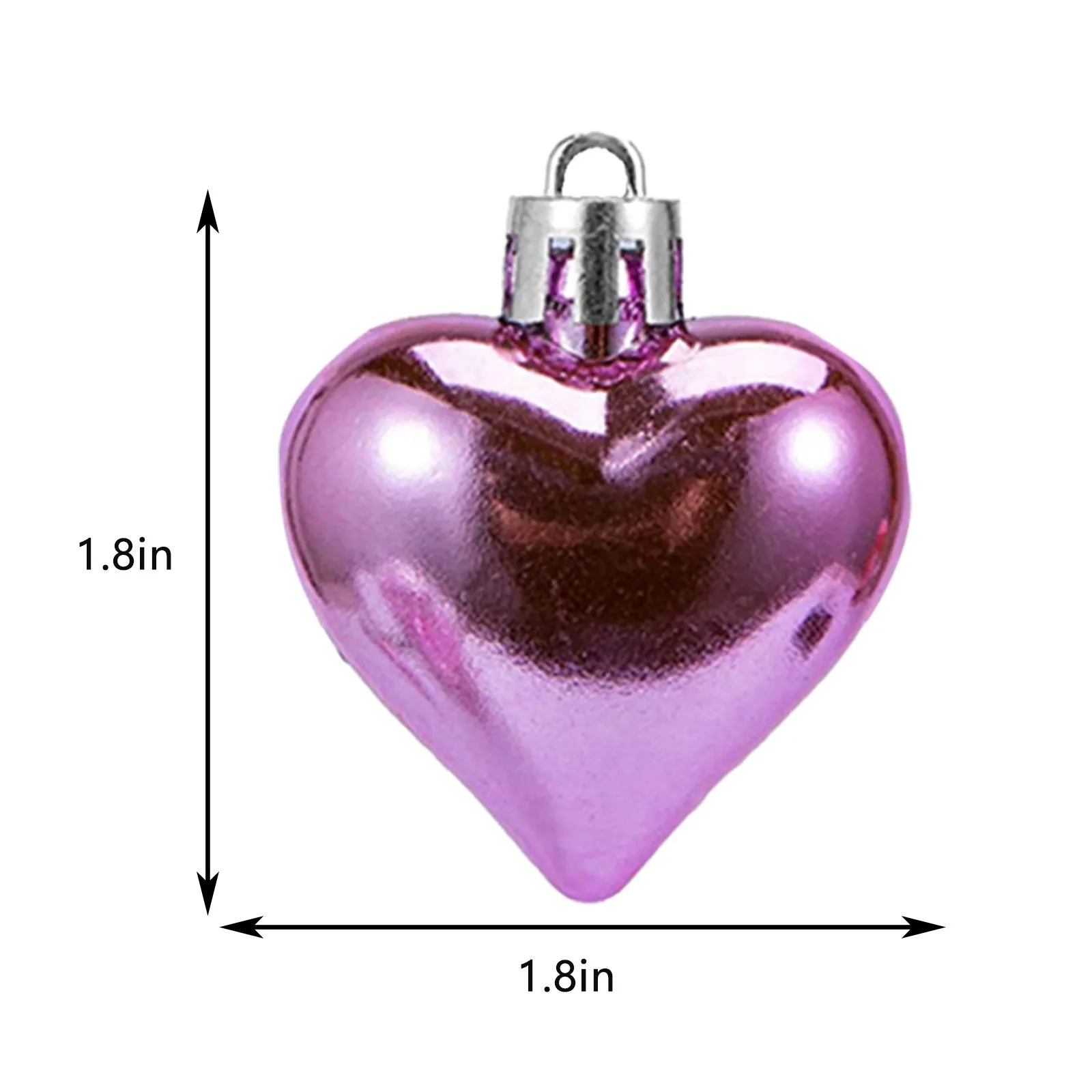 

36PCS/Pack Heart Valentine's Day Pendant Balls Christmas Tree Decoration Party Ornaments Valentine's Day Decorations For Home