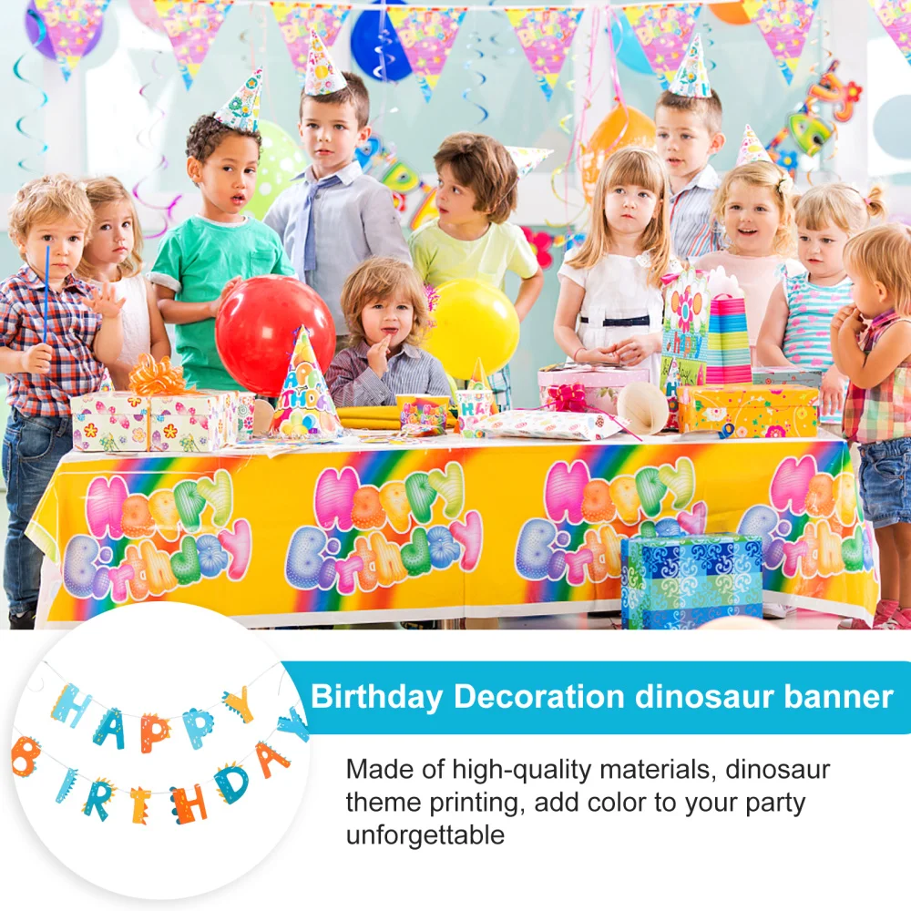 

2pcs Birthday Party Decorative Garlands Party Ornaments for Kid (Assorted Color)