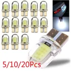 Светодиодный W5W T10 194 168 автомобильный свет COB стекло 6000 К белый авто номерной знак лампа купол читать DRL лампа стиль 12 В аксессуары