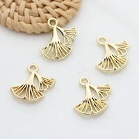 zinc alloy charms mini ginkgo biloba leaves charms pendant 10pcslot for diy fashion jewelry earrings making accessories