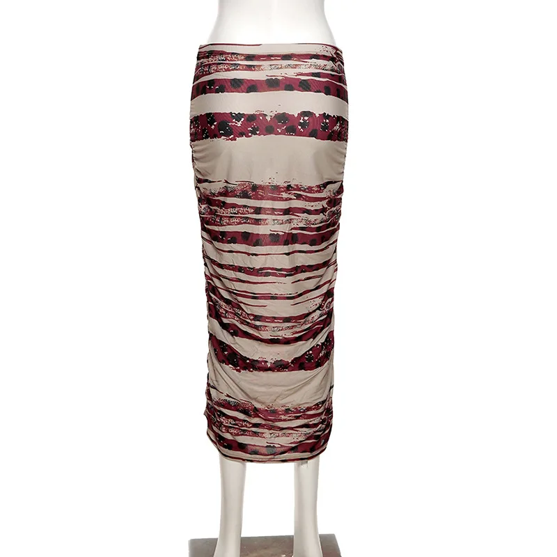 

Sexy Maxi Long Skirt Fashion 2021 Kylie Inspired Vintage Aesthetic Printed Bodycon Pencil Skirts Faldas