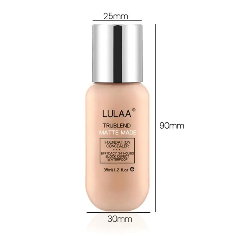 35 мл матовый Жидкий тональный крем Женская мода макияж основа для лица консилер