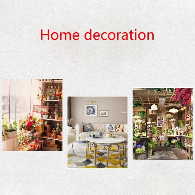 

Flower Shape Decorative Mirror Rattan Innovative Art Round Makeup Mirrors Dressing Bathroom Wall Hanging Mirror C5AD