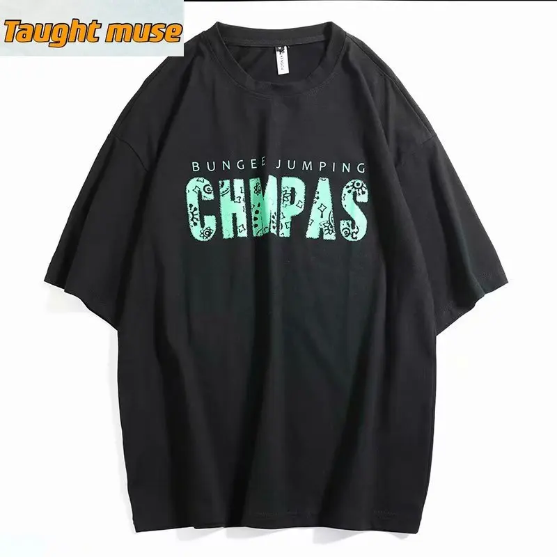

Summer Versatile T-shirt Men's Korean Style Trendy Middle School Students Short Sleeve Fashion Brand Loose Half Sleeve